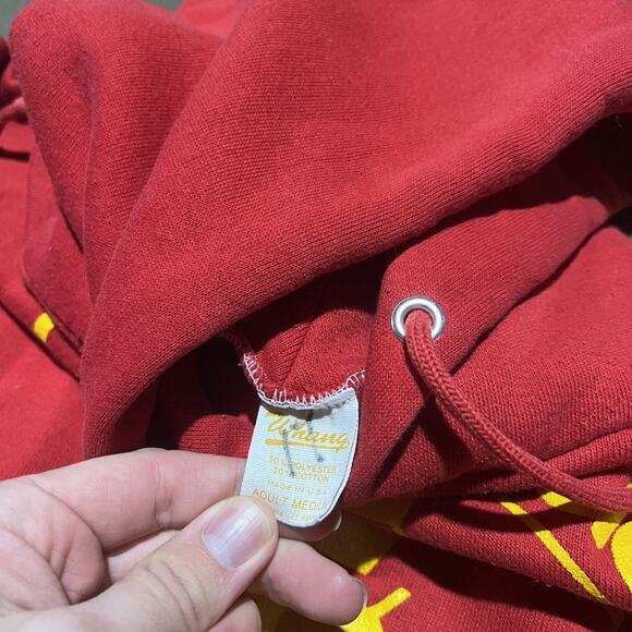 Vintage 80s Coronado High School Soccer Red Boxy Hoodie - Picture 3 of 3